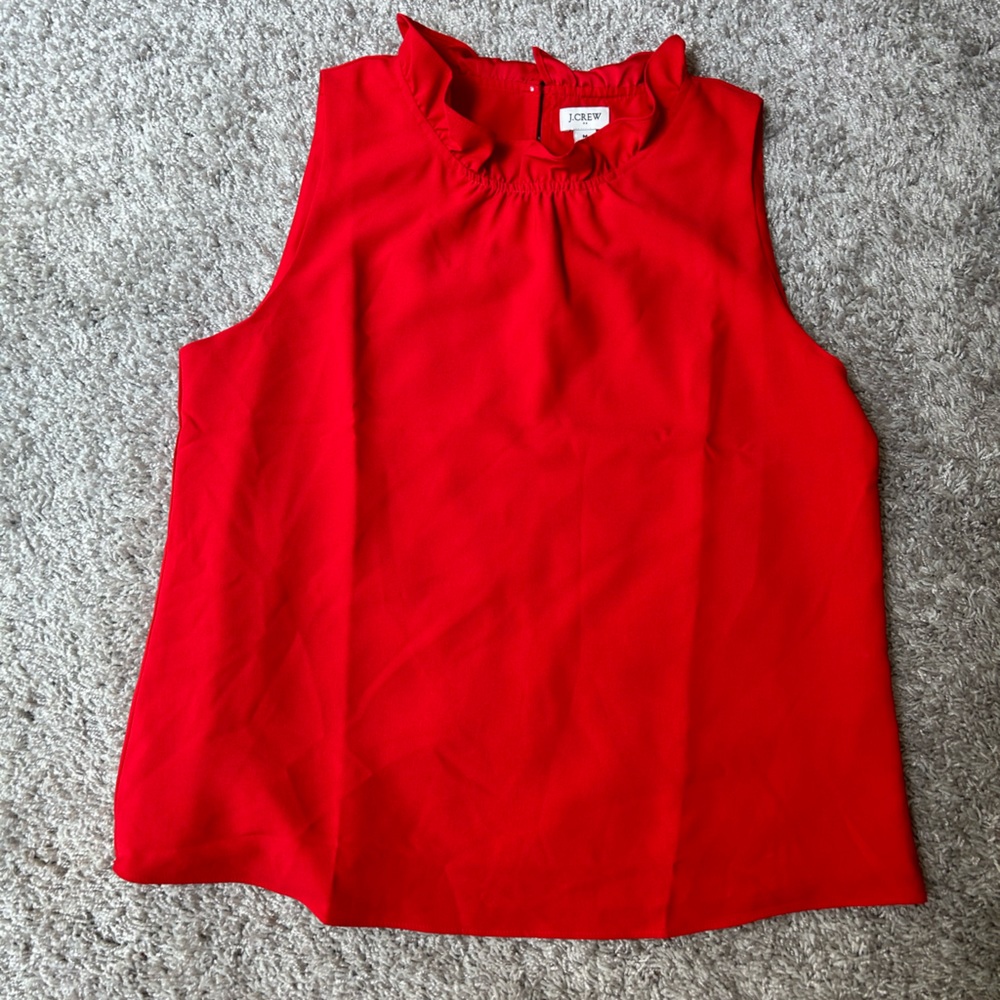 J. CREW sleeveless blouse. Size medium.